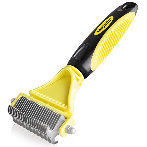 Cepillo Perro, Peine Perro Gato, Rastrillo Perro Cepillo Deslanador Perros, Cepillo Perro Pelo Muerto Para Mascota Pequeña, Medianas y Grandes, Reduce Eficazmente la Caída de Cabello hasta un 90%