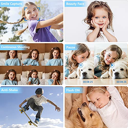 Compactas Cámaras Digitales, 2.7K UHD Camara Compacta, Vlogging 44MP Camara de Video, Camara de Fotos con Pantalla de 2,8" y Zoom 16x y 2 baterías, Camara Digital para niños/Adultos/Mayores