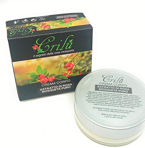 Crema con aceite puro de rosa mosqueta 70 ml Tratamiento de estrías y cicatrices para el cuerpo, excelente crema facial antiacné. Acción regeneradora para un suave, suave y sin marcas