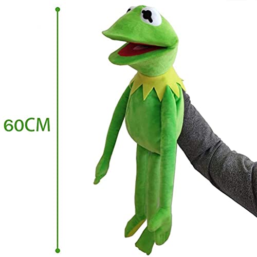 Cricia Marioneta de Mano de Felpa de Rana, muñeco de Peluche de Rana de 60 cm, marioneta de Mano de Rana, los Muppets Muestran Marionetas de Mano, Peluche de Peluche de Rana de Mano Suave
