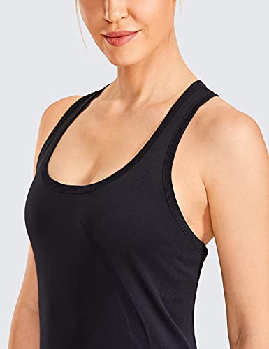 CRZ YOGA - Camiseta Espalda Nadadora Deportiva Mujer sin Mangas Negro 40