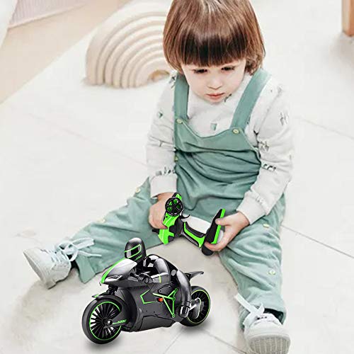 deAO Moto de Carreras GP Grand Prix Teledirigida a Pequeña Escala Incluye Batería Recargable y Cargador USB