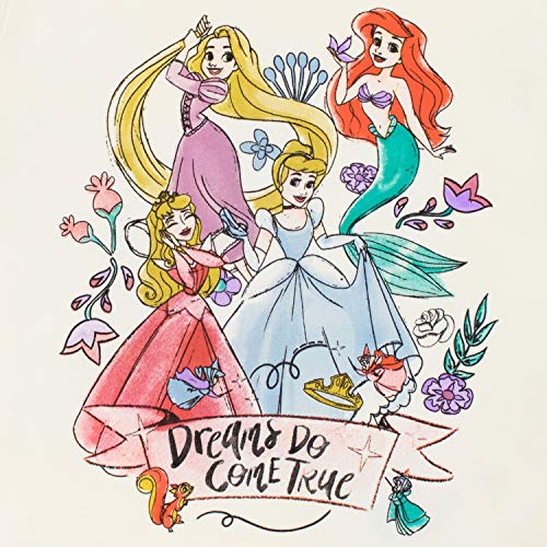 Disney Pijamas de Manga Corta para niñas Princesas Ajuste Ceñido Multicolor 3-4 Años