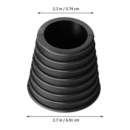 Doitool Paraguas Cono de Mesa Agujero Ring Plug Umbrella Wedge for Outdoor Patio Umbrella Black