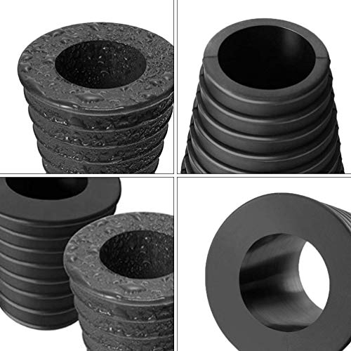 Doitool Paraguas Cono de Mesa Agujero Ring Plug Umbrella Wedge for Outdoor Patio Umbrella Black