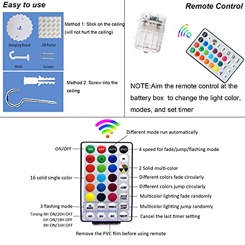 Dosel de cama con luces LED en forma de estrella, mosquitera, 100 luces que cambian de color, para niñas y mujeres, color rosa cortina colgante para cama individual o king size, hamacas y cunas