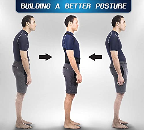 Ducomi Extreme Posture - Corrector de Postura Ajustable para Espalda - Correa de Soporte y Ayuda de Corrección con 12 Imanes de 800 Gauss - Evita Dolor e Inflamación en Articulaciones