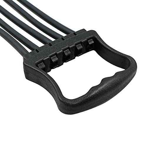 Expansor de Pecho Ejercitador de Músculo Ajustable Dispositivo de Entrenamiento para Músculos de 5 Cuerdas, para el Entrenamiento de los Músculos de los Hombros, el Pecho y También los Brazos.