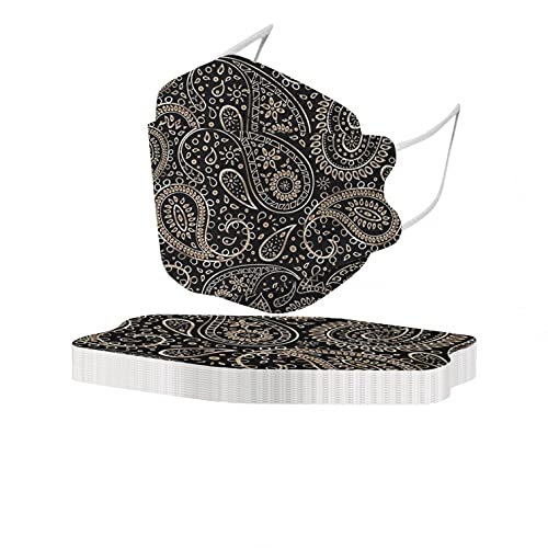 FACAIAFALO 10PC Unisex Adultos De Desechable Estampado de mariposas 5 Capas Bufanda para el Trabajo al Aire Libre Diario
