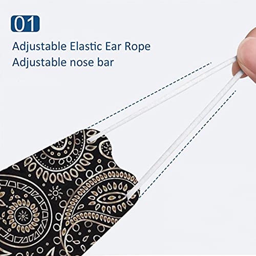 FACAIAFALO 10PC Unisex Adultos De Desechable Estampado de mariposas 5 Capas Bufanda para el Trabajo al Aire Libre Diario