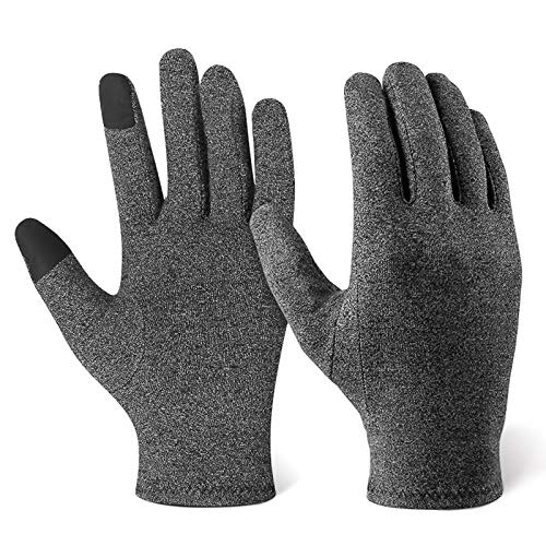 Festnight Guantes de compresión completa Pantalla táctil Guante de dedo completo Artritis reumatoide Soporte de mano para mujeres Hombres Alivio para el dolor articular de la muñeca y el pulgar