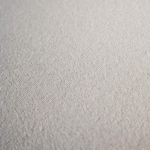 Funda de rizo Zen para tumbonas de masaje, apta para 71 – 81 cm x 185 – 195 cm, extra suave, lavable a 60 °C, con certificado Öko Tex 100, para todo tipo de mesas de cosméticos y de terapia (crema)
