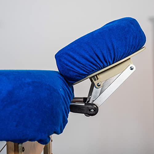 Funda para reposacabezas Zen para tumbonas de masaje, de rizo suave, muy fácil de limpiar y lavable a máquina, para todo tipo de mesas de cosméticos y bancos de terapia (azul real)