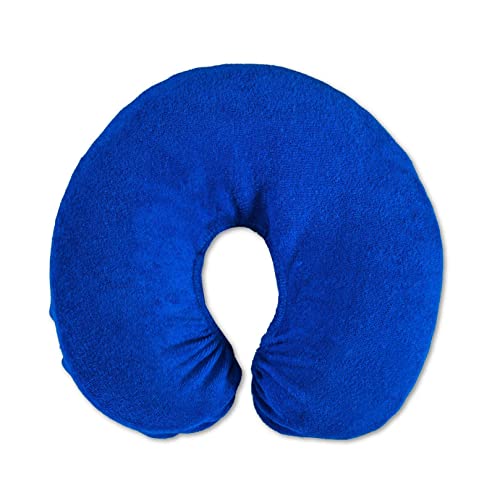 Funda para reposacabezas Zen para tumbonas de masaje, de rizo suave, muy fácil de limpiar y lavable a máquina, para todo tipo de mesas de cosméticos y bancos de terapia (azul real)