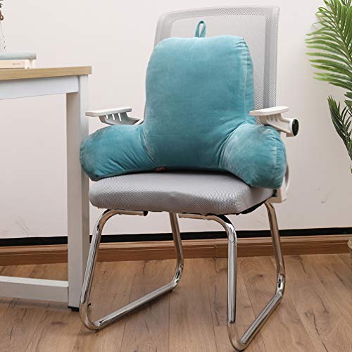 Garneck Almohada de Lectura Verde Cama de Cuña de Respaldo Cojín de Salón con Brazos de Apoyo para Sentarse en La Cama Sofá de Ardor Almohada de Cama Cojín Lumbar