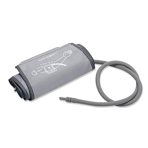 gshhd0 Brazalete de esfigmomanómetro de 22-32 cm, Gris Plateado/Gris Oscuro Solo Brazalete de Repuesto para monitores de presión Arterial