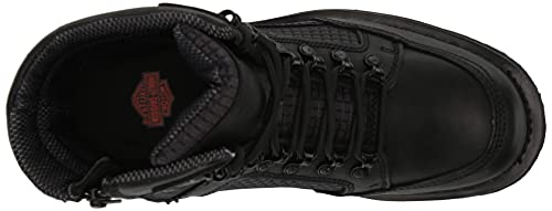 Harley-Davidson Hamlyn - Botas de motocicleta de encaje de 7 pulgadas para mujer, Negro, 38.5 EU