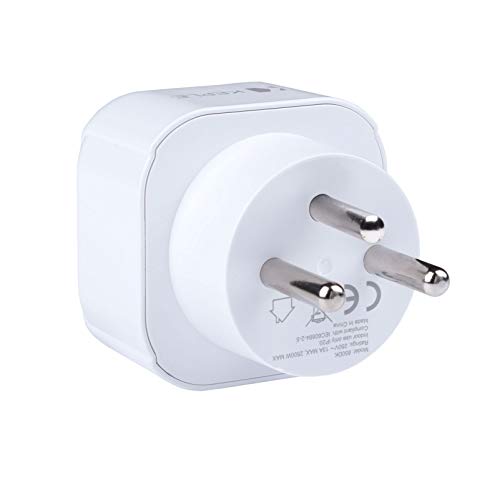 Israel Adaptador Plug Travel Plug Tipo H a la UE Europa Europa Tipo C E F Enchufe para España ES Francia FR Italia IT Alemania DE Portugal Dinamarca Grecia Turquía Universal 3 Pin