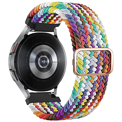 Issinlky Correa para Samsung Galaxy Watch 4 Classic, 20 mm nailon trenzado correa para Galaxy Watch 4 / Galaxy Watch 3 41 mm / Galaxy Watch Active / Galaxy Watch Active 2 / Gear Sport