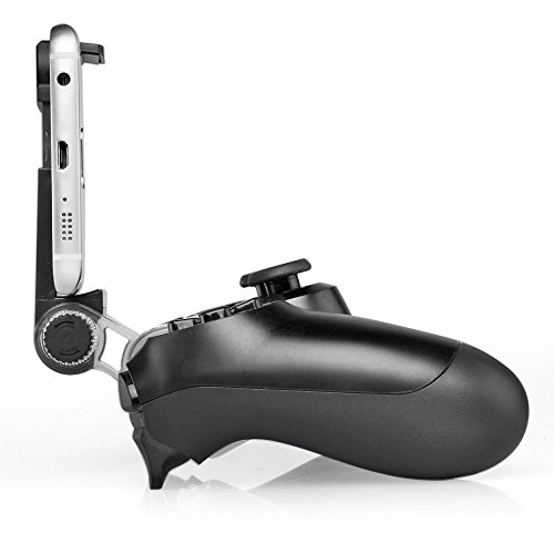 Link-e : Soporte universal teléfono inteligente / teléfono / móvil con el cable micro USB para PS4 controlador inalámbrico ( pinza, clip, Samsung, Android, HTC, Sony ...)