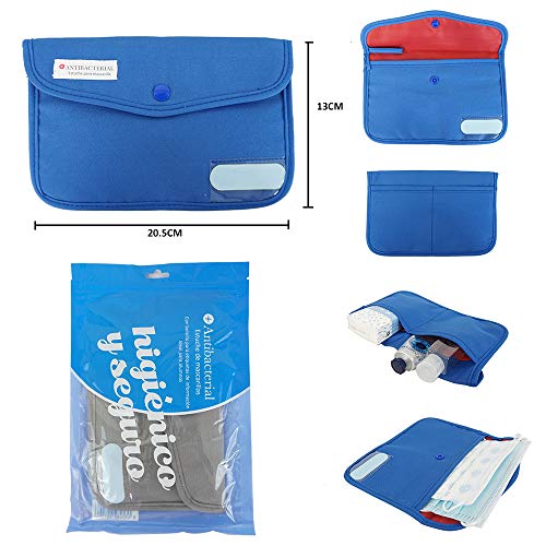 LIVEFISH Estuche Infantil Bolso de mascarilla de Tela con Dibujos Porta mascarillas Almacenamiento de mascarilla Anti Polvo Lavable Plegable (Monos y plátanos)