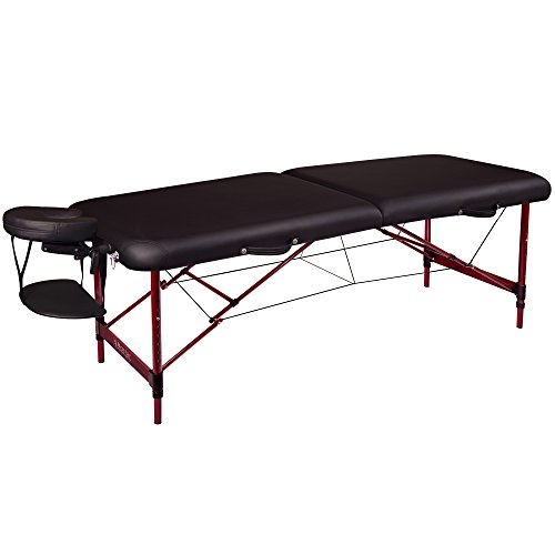 Master Massage Zephyr - Camilla de masaje (71 cm, aluminio ligero), color negro