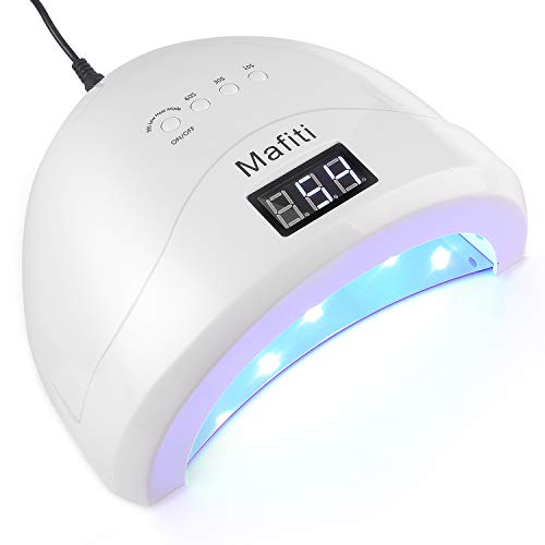 Matifi Lámpara Ultravioleta para secado de uñas. 48W. Tecnología UV LED. Ideal para uñas de gel y todo tipo de manicura. Con 4 modos de temporizador