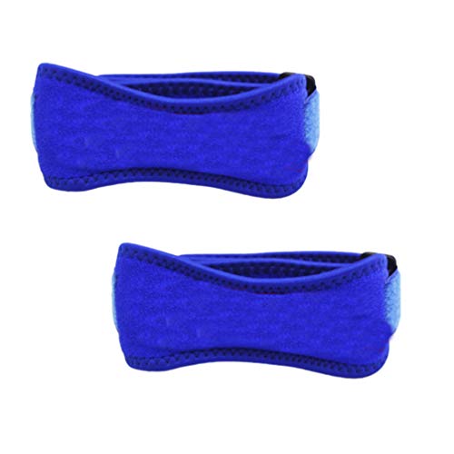 Milisten 2 Piezas Correa de Rodilla Rotuliana Soporte de Tendón Rotuliano Banda de Refuerzo Ajustable para Baloncesto Correr Puentes Voleibol de Rodilla Tendinitis Artritis