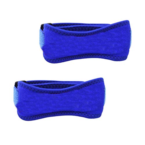 Milisten 2 Piezas Correa de Rodilla Rotuliana Soporte de Tendón Rotuliano Banda de Refuerzo Ajustable para Baloncesto Correr Puentes Voleibol de Rodilla Tendinitis Artritis