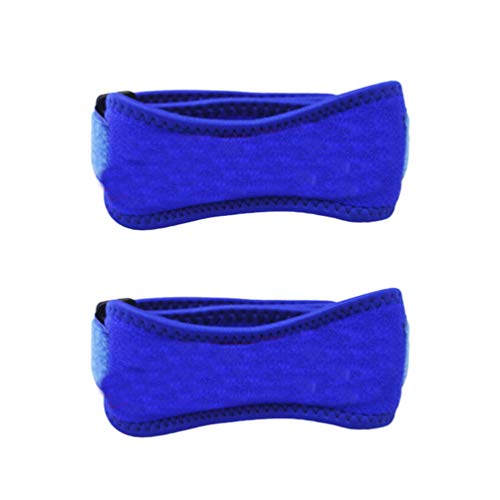 Milisten 2 Piezas Correa de Rodilla Rotuliana Soporte de Tendón Rotuliano Banda de Refuerzo Ajustable para Baloncesto Correr Puentes Voleibol de Rodilla Tendinitis Artritis