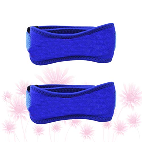 Milisten 2 Piezas Correa de Rodilla Rotuliana Soporte de Tendón Rotuliano Banda de Refuerzo Ajustable para Baloncesto Correr Puentes Voleibol de Rodilla Tendinitis Artritis