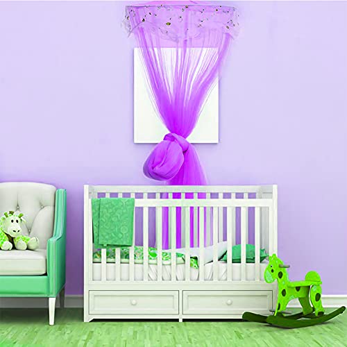 Mosquitera de Dosel de Cama, BKJJ Púrpura Mosquitera para Doble Bette, Mosquiteras para Camas, Mosquitera de Fácil Instalación, Protección Antimosquitos (60 * 260 * 1200cm)