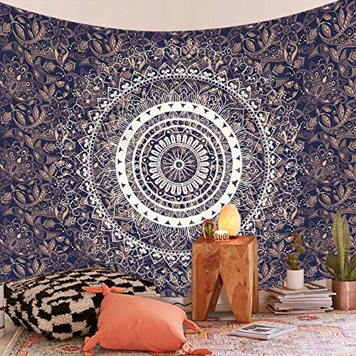 N / A Tapiz de Mandala Boho Indio Tapiz de Pared Alfombra de Playa Manta de Alfombra Tienda de campaña colchón de Viaje tapete de Dormir Bohemio Tapiz Tapiz A11 130x150cm