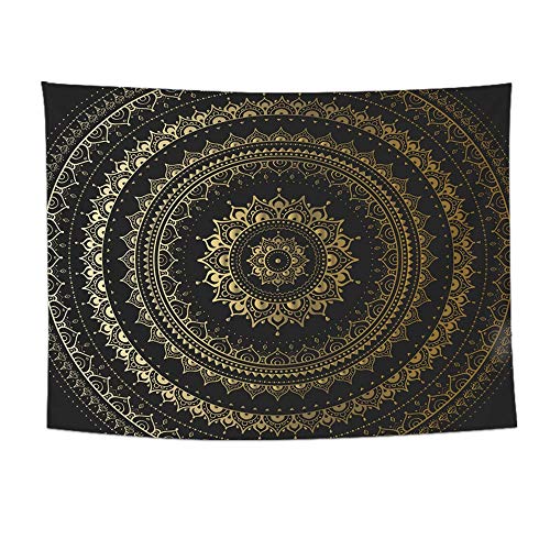 N / A Tapiz de Mandala Boho Indio Tapiz de Pared Alfombra de Playa Manta de Alfombra Tienda de campaña colchón de Viaje tapete de Dormir Bohemio Tapiz Tapiz A11 130x150cm