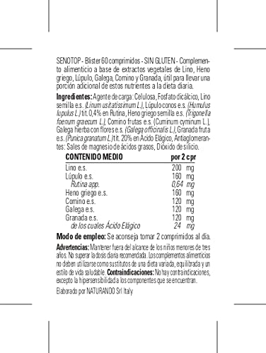 Naturando - Senotop 60 comprimidos - Complemento Alimenticio Para Reafirmar El Pecho