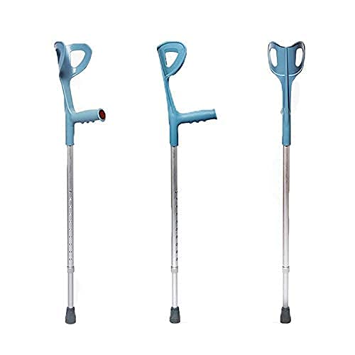 N\C Venta de muletas Ajustables para Ancianos de aleación de Aluminio y muletas de Apoyo para los Codos Ligeros LKWK