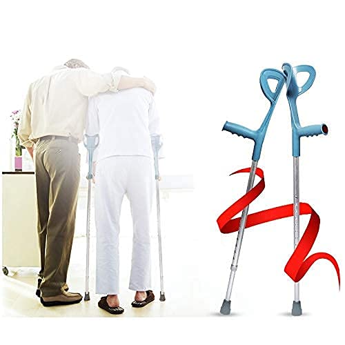N\C Venta de muletas Ajustables para Ancianos de aleación de Aluminio y muletas de Apoyo para los Codos Ligeros LKWK