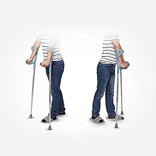 N\C Venta de muletas Ajustables para Ancianos de aleación de Aluminio y muletas de Apoyo para los Codos Ligeros LKWK