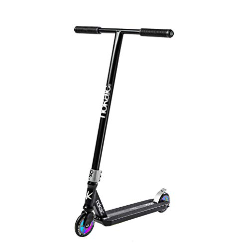 Nokaic Furious, Patinete Scooter Freestyle, Nivel Profesional, para Niños a Partir de 8 Años (Negro)