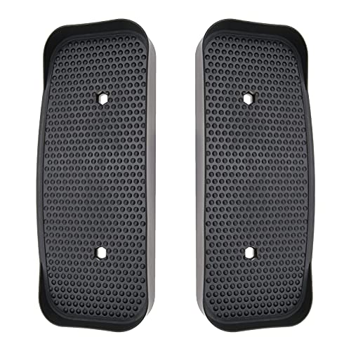 Par de pedales elípicos negros para fitness, pedales, accesorios de plástico, 34,5 x 15 cm, compatible con XS SPORTS CROSS TRAINER