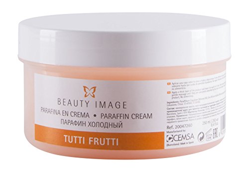 Parafina para Manos y Pies en Crema. Tratamiento para Artritis y Dolores Musculares. Piel Hidratada y Tersa. Beauty Image - Tutti Frutti (250ml)