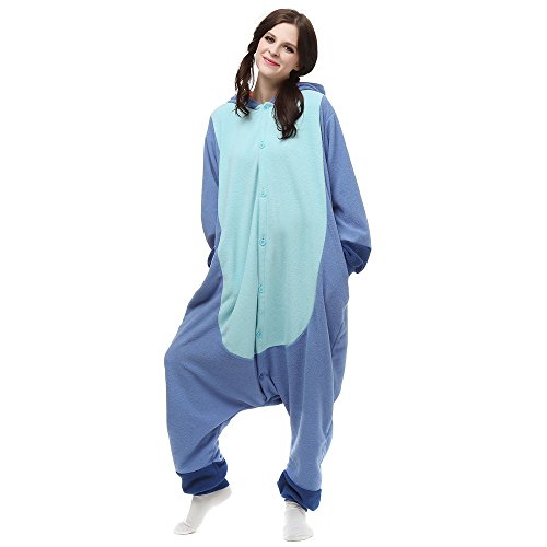 Pijama de Animales, de ANIMAL PJS, para Adultos, para Mujeres, Hombres, Cosplay, para Dormir, Disfraz, Dibujos Animados Azul Stitch Azul L