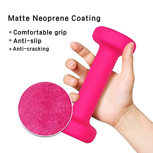 PROIRON Mancuernas de Neopreno -Mancuernas con Revestimiento de Neopreno 2 x 1 kg