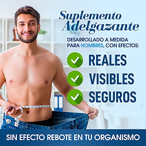QUITA KILOS | Potente adelgazante para hombres | Quemagrasas, reductor del apetito y estimulante del metabolismo | Redefine tu silueta | Mejora tus entrenamientos físicos | Sin efectos rebote | 60U.
