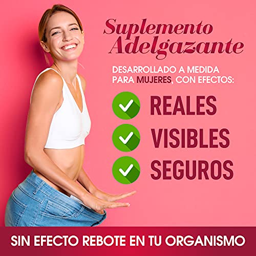 QUITAKILOS MUJER | Potente adelgazante para mujeres | Quemagrasas, reductor del apetito y estimulante del metabolismo | Redefine tu silueta eliminando grasa y kilos | Sin efecto rebote | 60U.