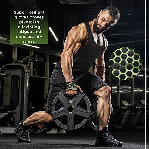 RDX Guantes Gimnasio Pesas Sports Fitness Guant con Agarre Extra Protección Completa De Muñeca Acolchado Levantamiento De Pesa Musculación Equipo De Entrenamiento De Gimnasio En Casa