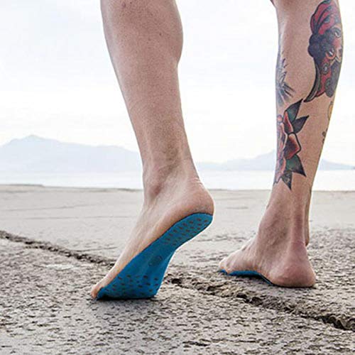 RHG Almohadillas Adhesivas para Pies Descalzos Plantillas de Zapatos Invisibles Suelas Adhesivas para Pies con Almohadilla de Silicona Impermeable Antideslizante para Nadar
