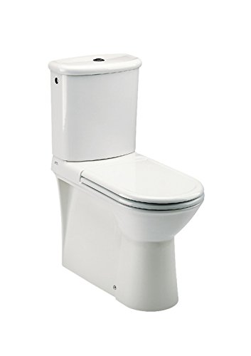Roca A342927000 - Taza Civic Tb S/D C- Inodoro adosado a pared con salida dual para movilidad reducida (cisterna y tapa no incluidos)
