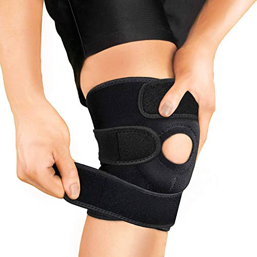 RODILLERA MULTIUSO, Deportiva, Apoyo Para el Dolor de Artritis, Fultbol, Voleibol, Correr, Crossfit, Ajustable para Hombre y Mujer con Ligamento Antideslizante Y Estabilizadores Laterales muy Comodos.