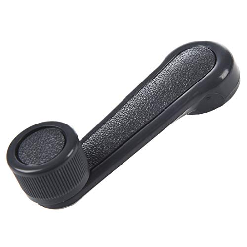 SODIAL(R) 2 x Manivela Manija Elevalunas para Ventana de Coche Universal Plastico Gris